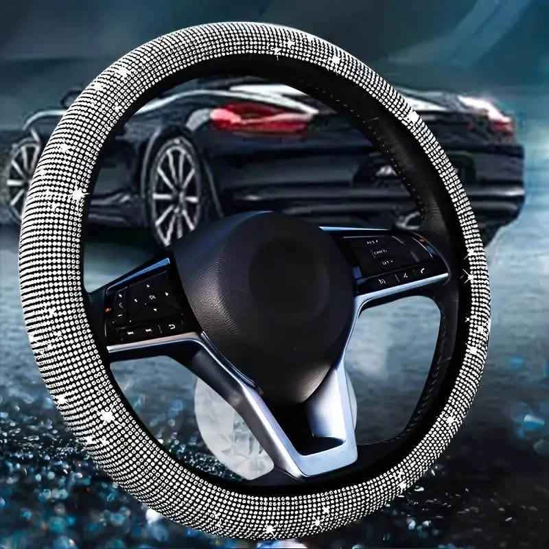 Sparkling Diamond Steering Wheel Cover