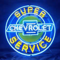 Super Chevrolet Service Neon Signs Light