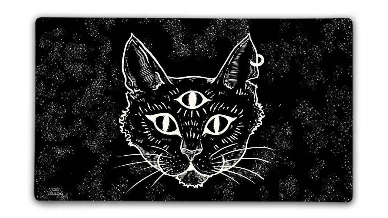 Trippy Cat Gaming Mat