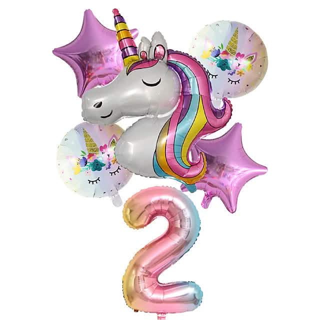 Unicorn Balloons for Birthday Decorations