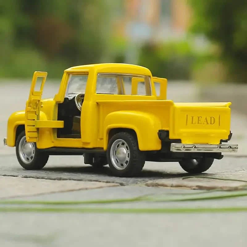 Vintage Mini Diecast  Truck Christmas Metal Farmhouse Decorative Tabletop Storage