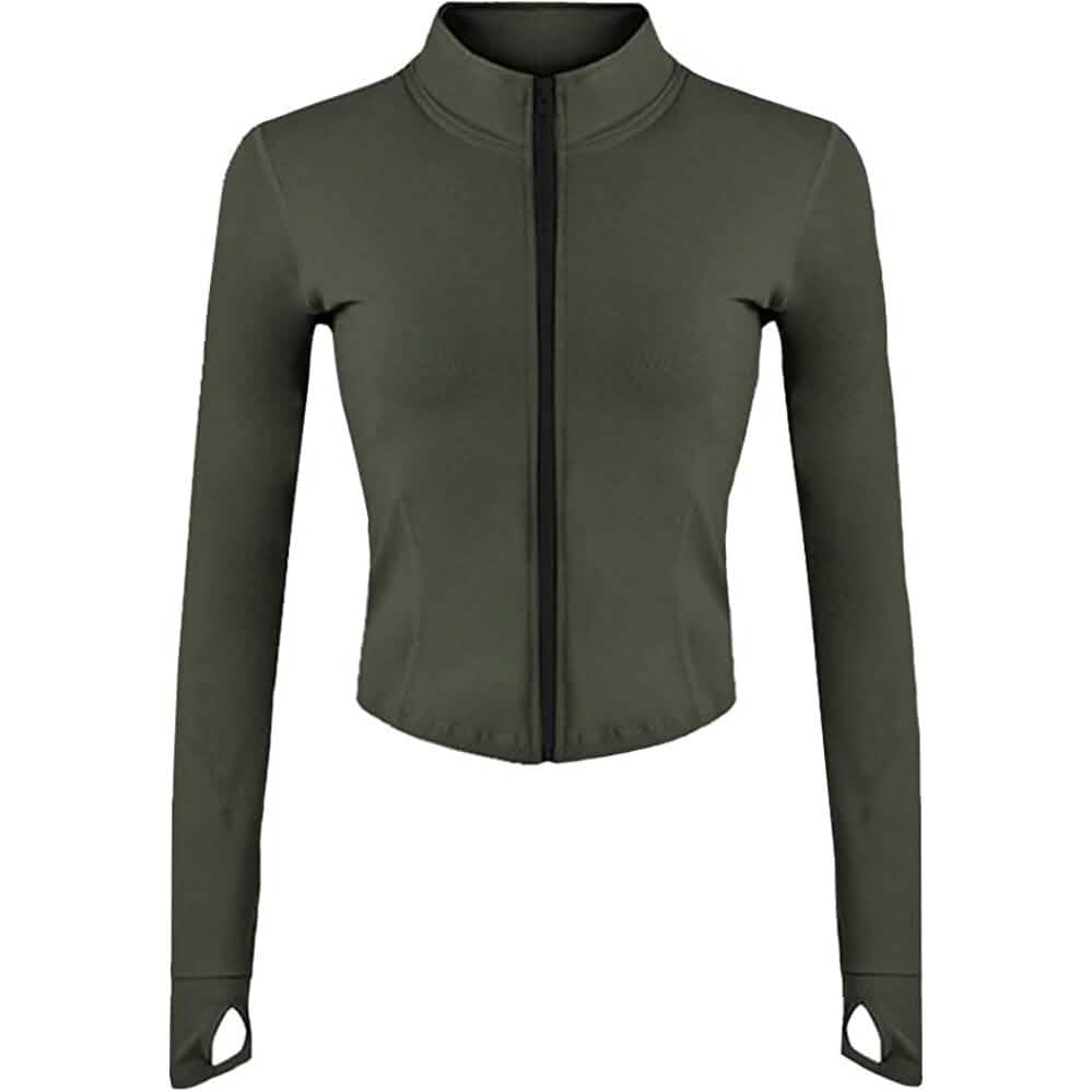 Women's Athletic Full Zip Lightweight Workout Jacket