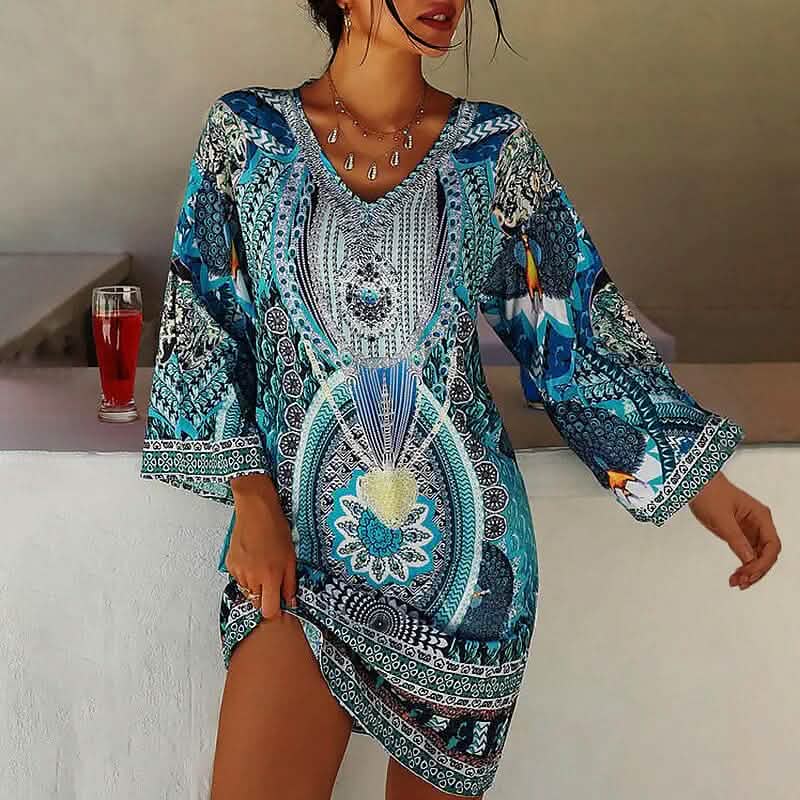 Women's Boho Mini Dress