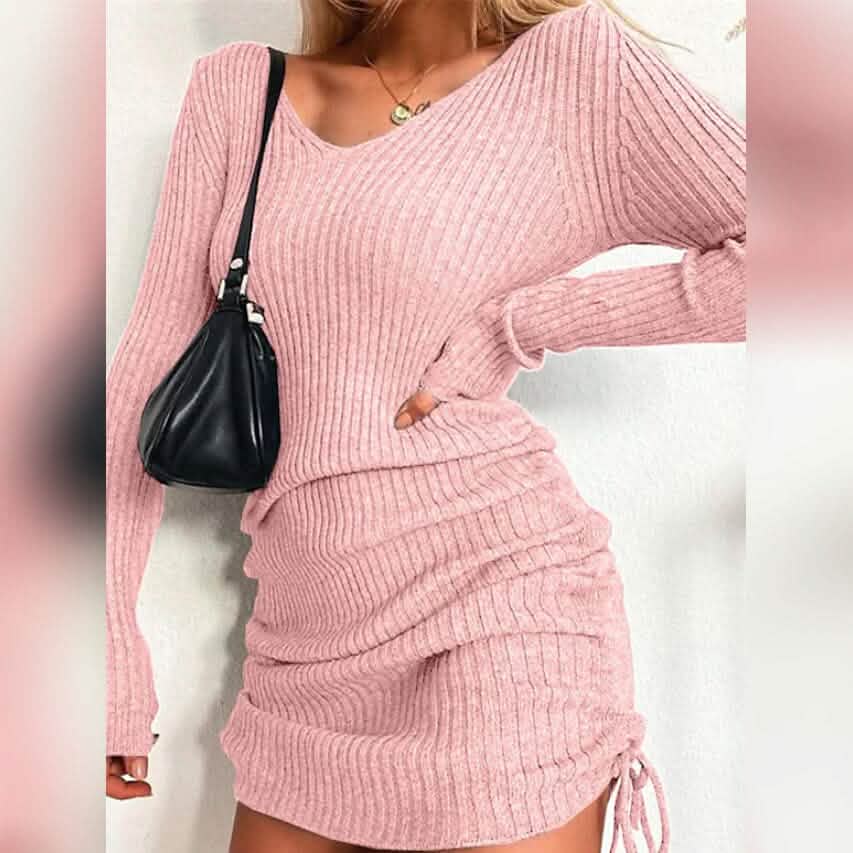 Women's Long Sleeve Sweater Dress