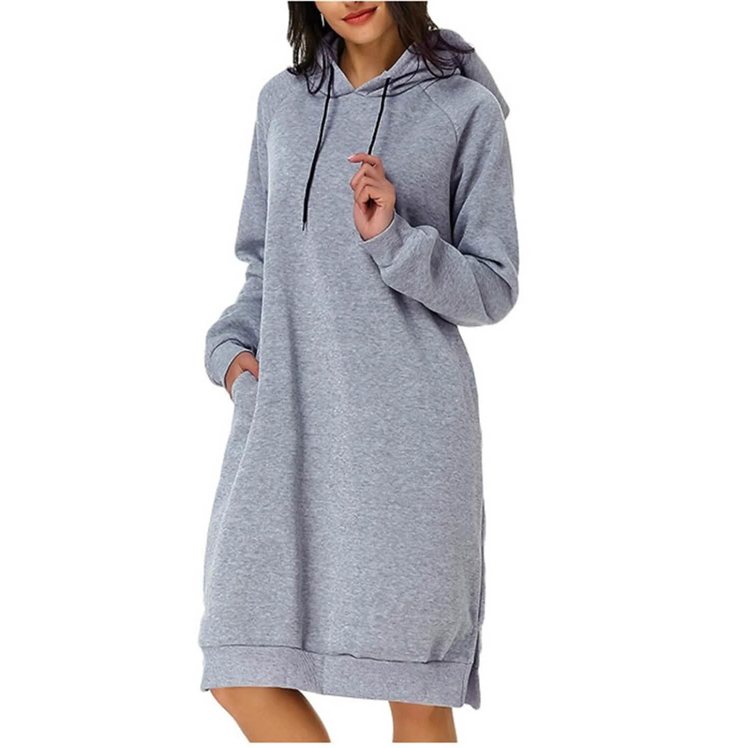 Womens Pullover Hoodie Dress