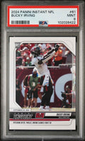 Graded 2024 Panini Instant NFL Bucky Irving #61 Rookie RC Football Card PSA 9 Mint