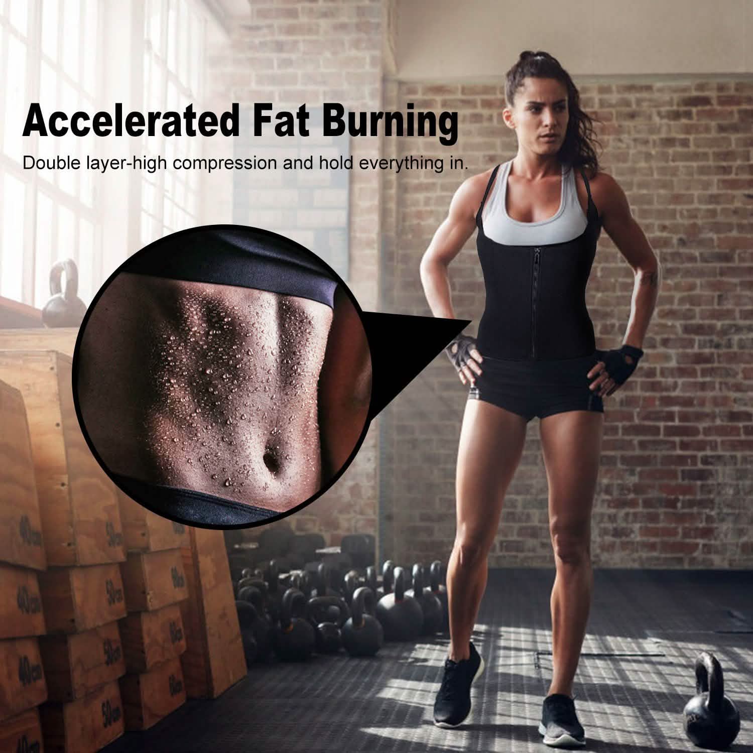 Zippered Waist Trainer Corset